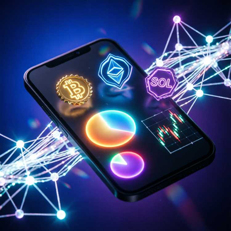 Icons representing tracking, staking, and swapping crypto.